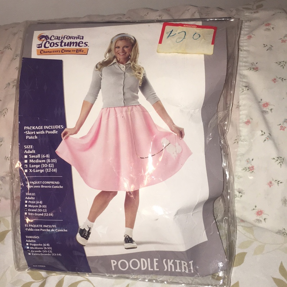 Pink Poodle skirt costume